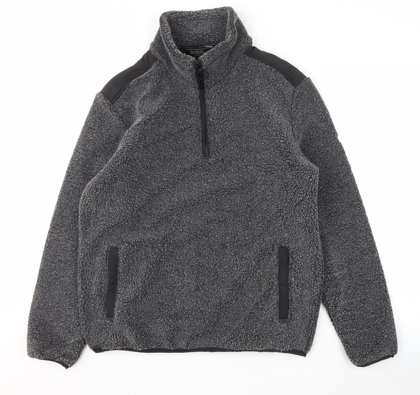 Mens UK Size M Regatta Grey Henley Sweatshirt