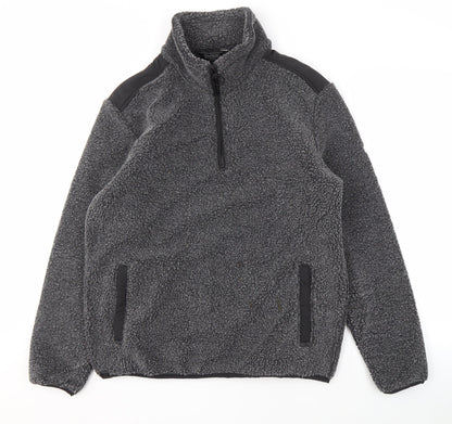 Mens UK Size M Regatta Grey Henley Sweatshirt
