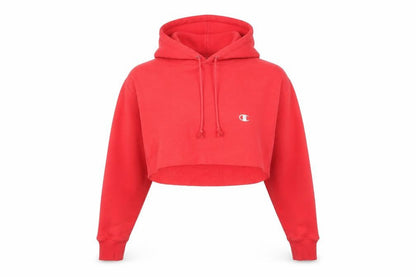 Womens UK Size M Champion Red Pullover Hoodie