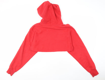 Champion Women's Red Pullover Hoodie, M, Hooded Logo