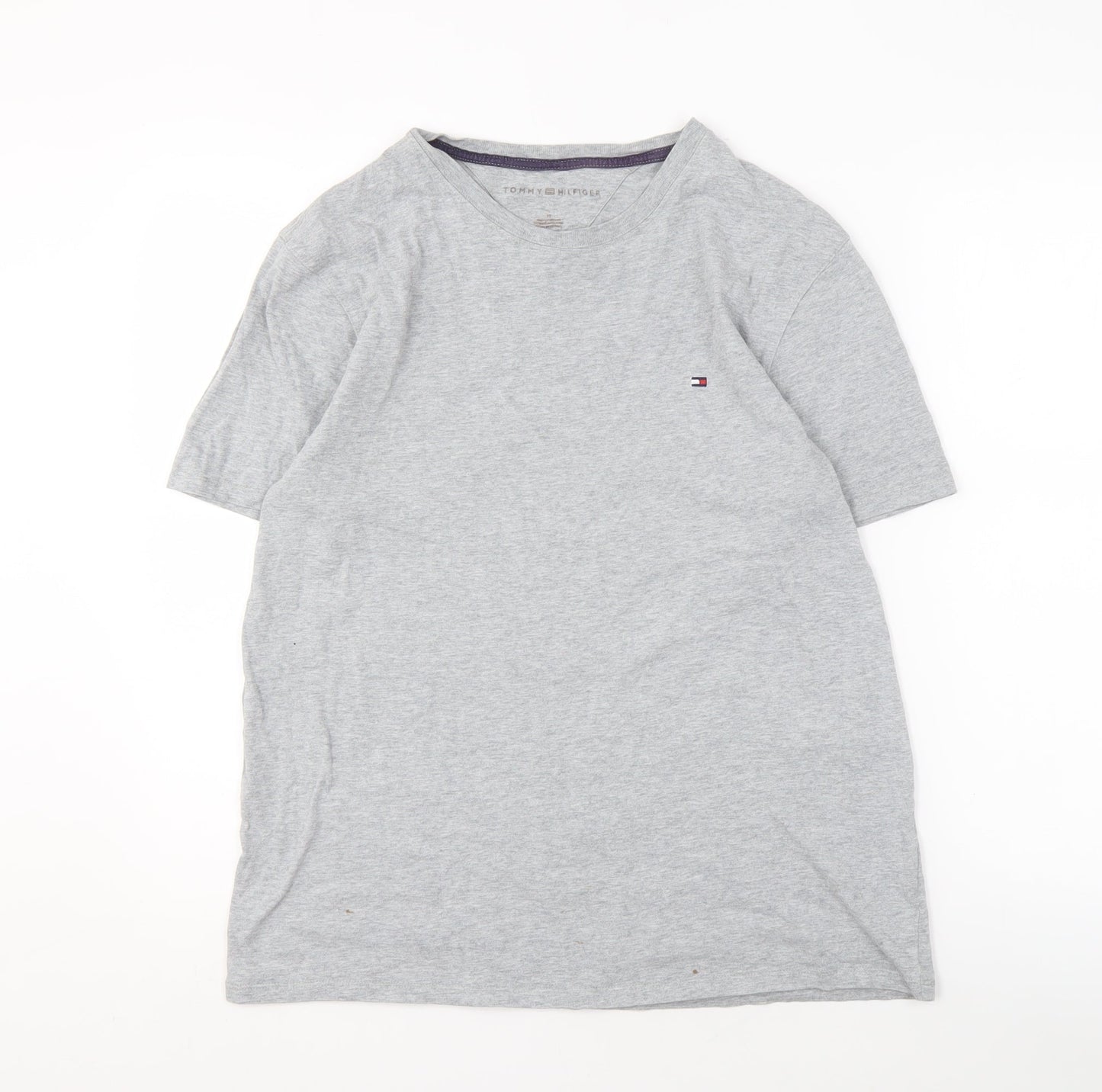 Tommy Hilfiger Men's Grey Crew Neck T-Shirt - Size M