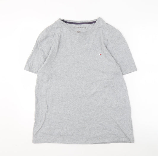 Tommy Hilfiger Men's Grey Crew Neck T-Shirt - Size M