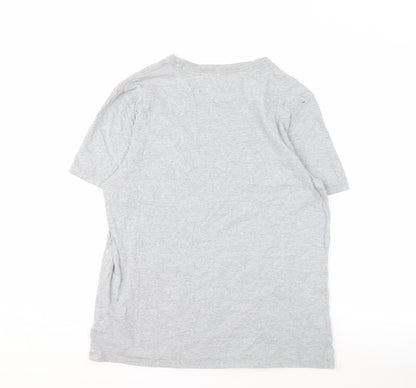 Tommy Hilfiger Men's Grey Crew Neck T-Shirt - Size M