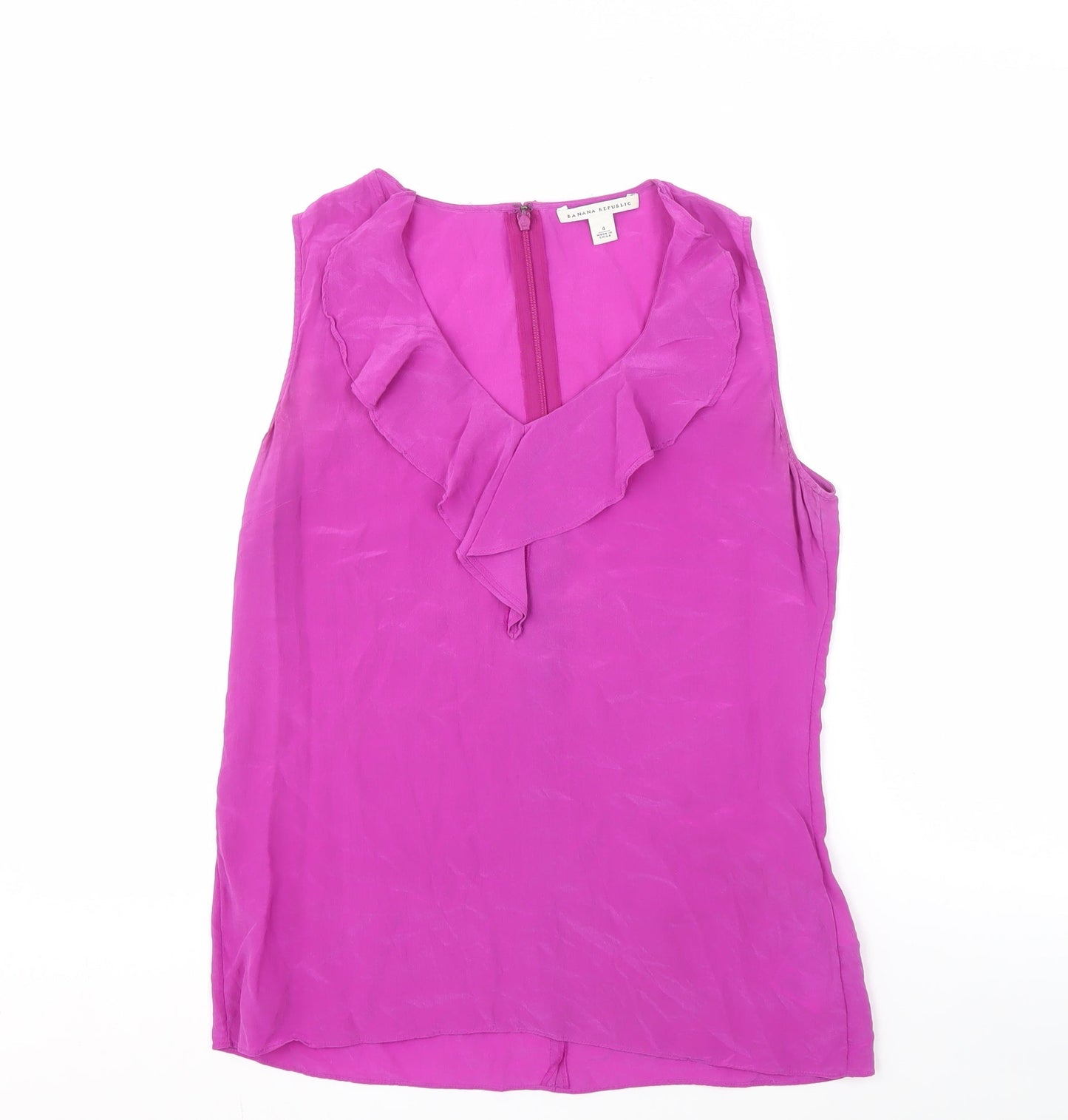 Banana Republic Women's Purple Silk Blouse Size 4