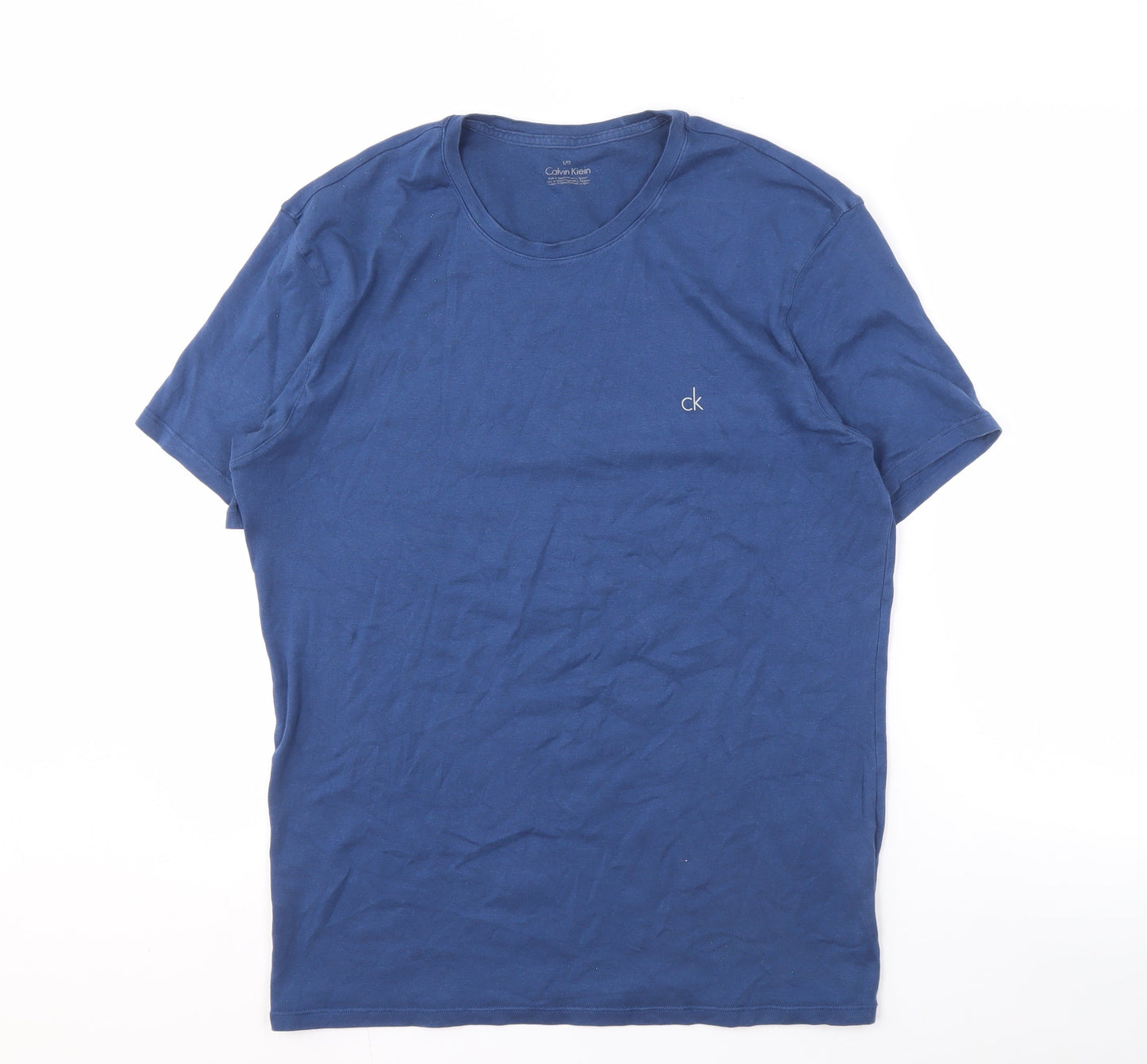 Mens UK Size L Calvin Klein Blue  T-Shirt