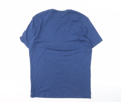 Mens UK Size L Calvin Klein Blue  T-Shirt