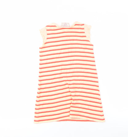 Laura Ashley Girls Multicoloured Striped Dress, Size 4 Years
