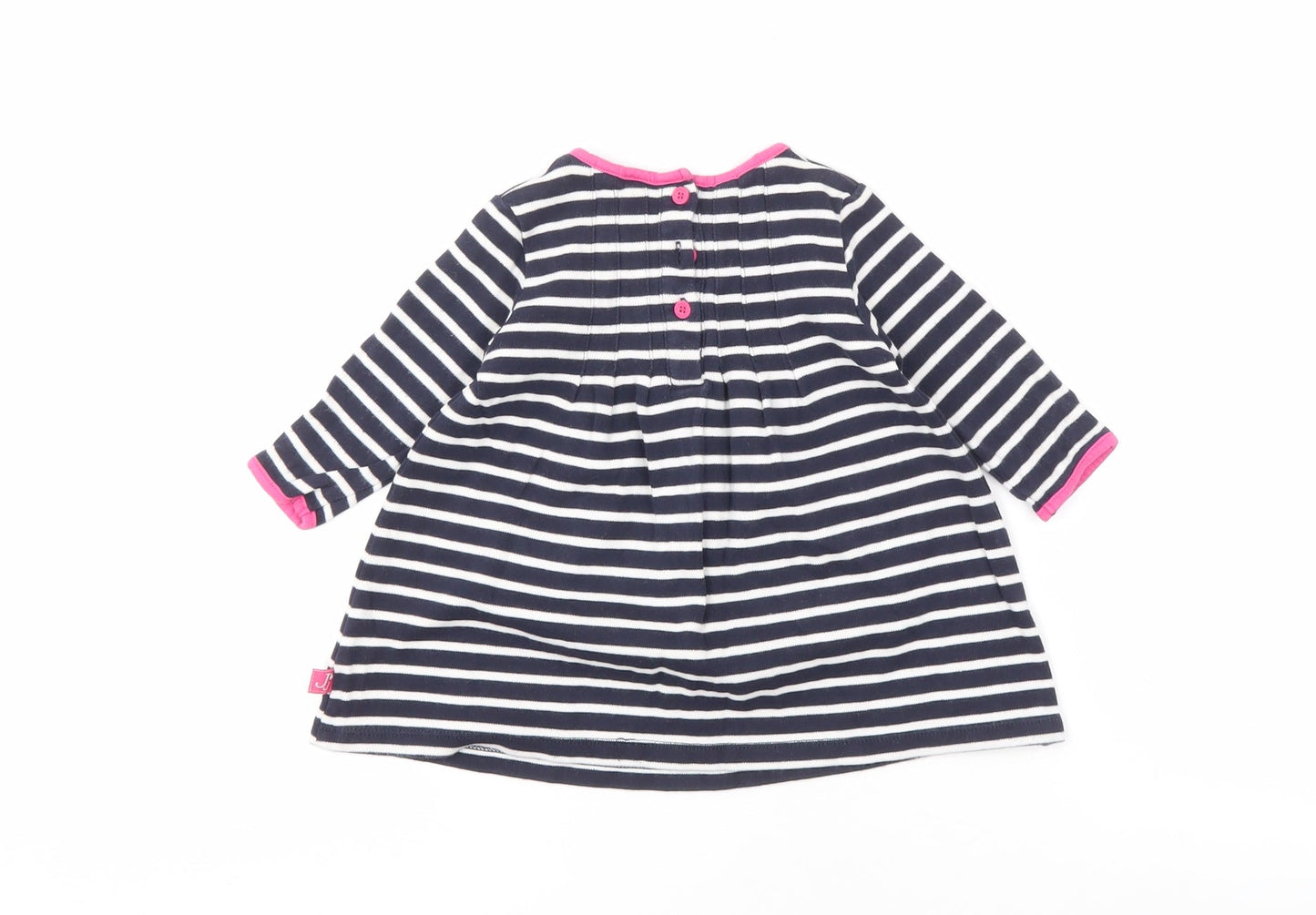 Jasper Conran Girls Striped Dress 3-6 Months Multicoloured