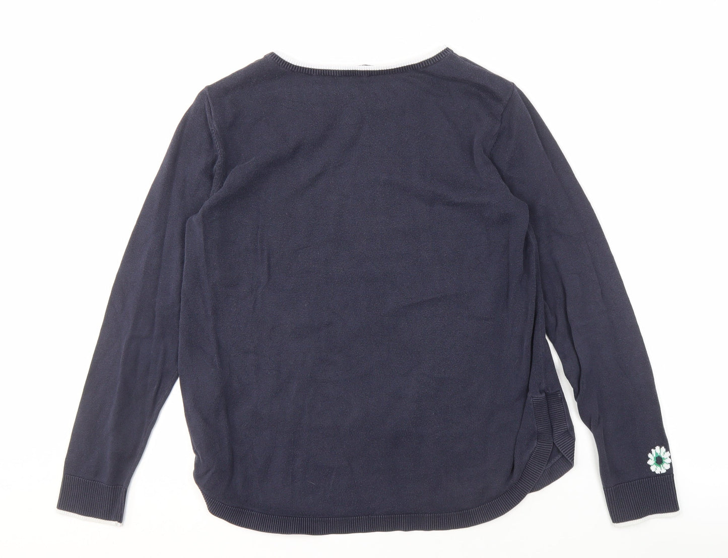 Womens UK Size 12 Laura Ashley Blue Pullover Jumper