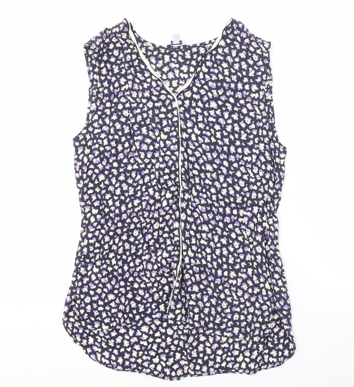 Womens UK Size 10 Jigsaw Multicoloured Basic Blouse