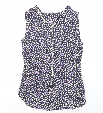 Womens UK Size 10 Jigsaw Multicoloured Basic Blouse