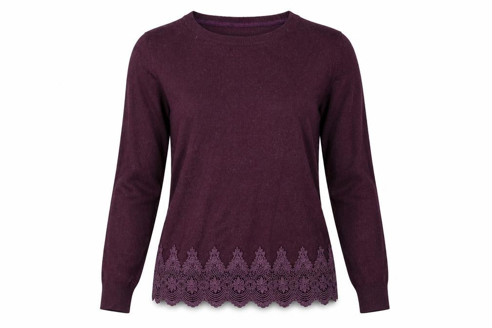 Womens UK Size 12 RJR JOHN ROCHA Purple Pullover Jumper