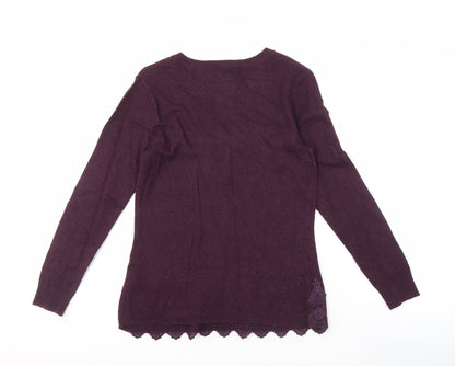 Womens UK Size 12 RJR JOHN ROCHA Purple Pullover Jumper