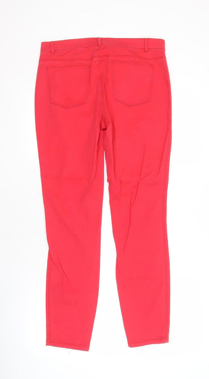 Pure DKNY Women's Red Trousers Size 8