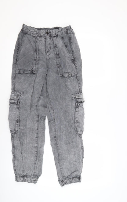 AllSaints Women's Grey Cargo Jeans Size 6