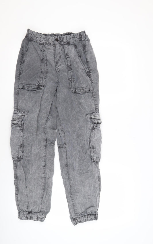 AllSaints Women's Grey Cargo Jeans Size 6