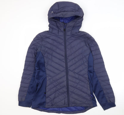 Womens UK Size 14 North Ridge Blue Puffer Jacket