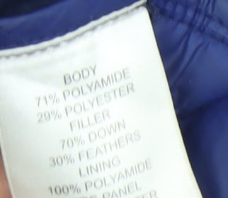 Womens UK Size 14 North Ridge Blue Puffer Jacket