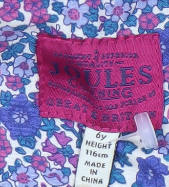Joules Girls' Green Parka Coat, Size 6, Hooded Winter Jacket