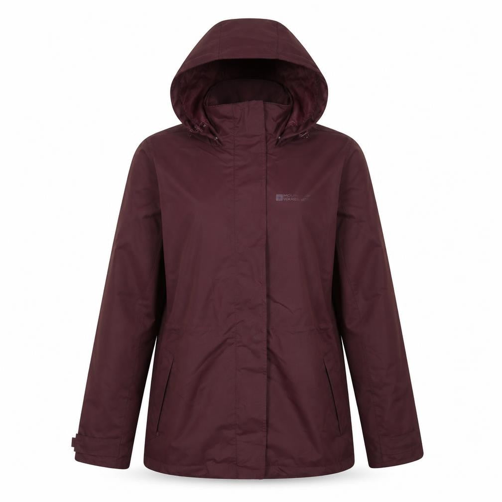 Womens UK Size 8 Mountain Warehouse Red Rain Coat