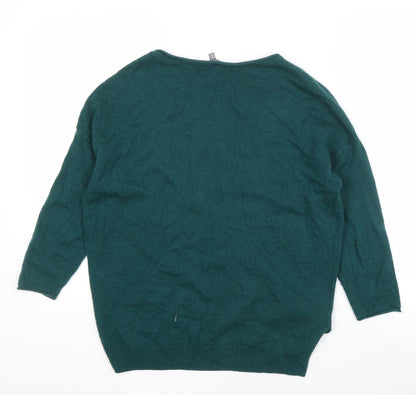 Womens UK Size 8 Laura Ashley Green Pullover Jumper