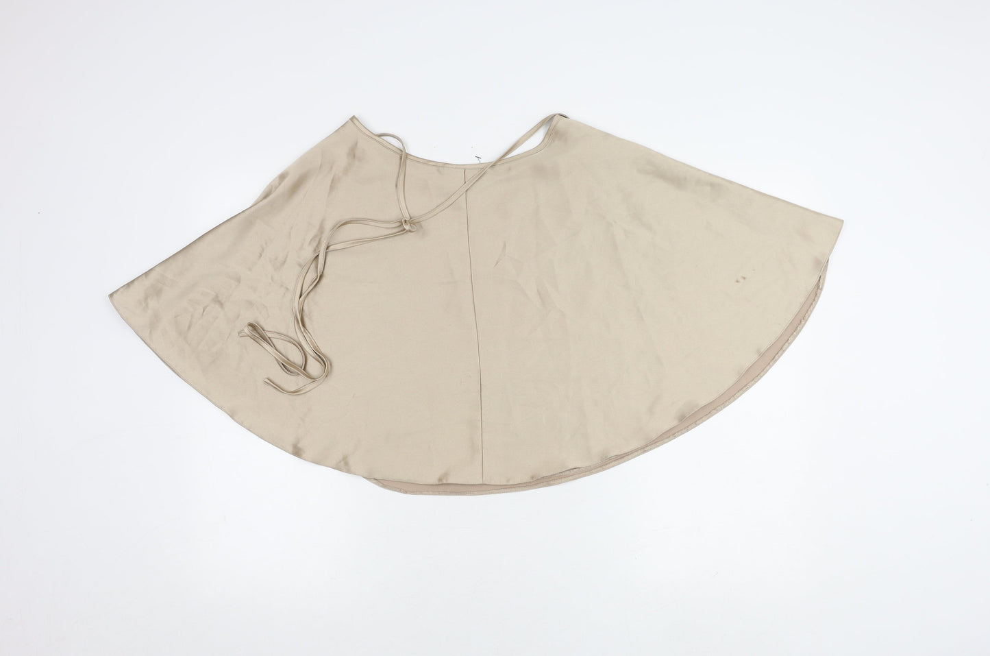 ASOS DESIGN Beige Wrap Skirt for Women, Size 12