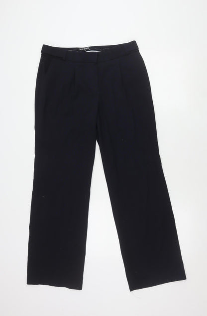 Womens UK Size 10 Plus NEXT Relaxed Fit  Blue Trousers