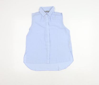 Womens UK Size 6 Dorothy Perkins Blue Basic Blouse