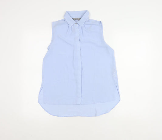 Womens UK Size 6 Dorothy Perkins Blue Basic Blouse