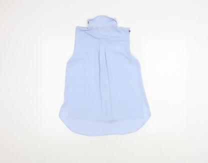 Womens UK Size 6 Dorothy Perkins Blue Basic Blouse