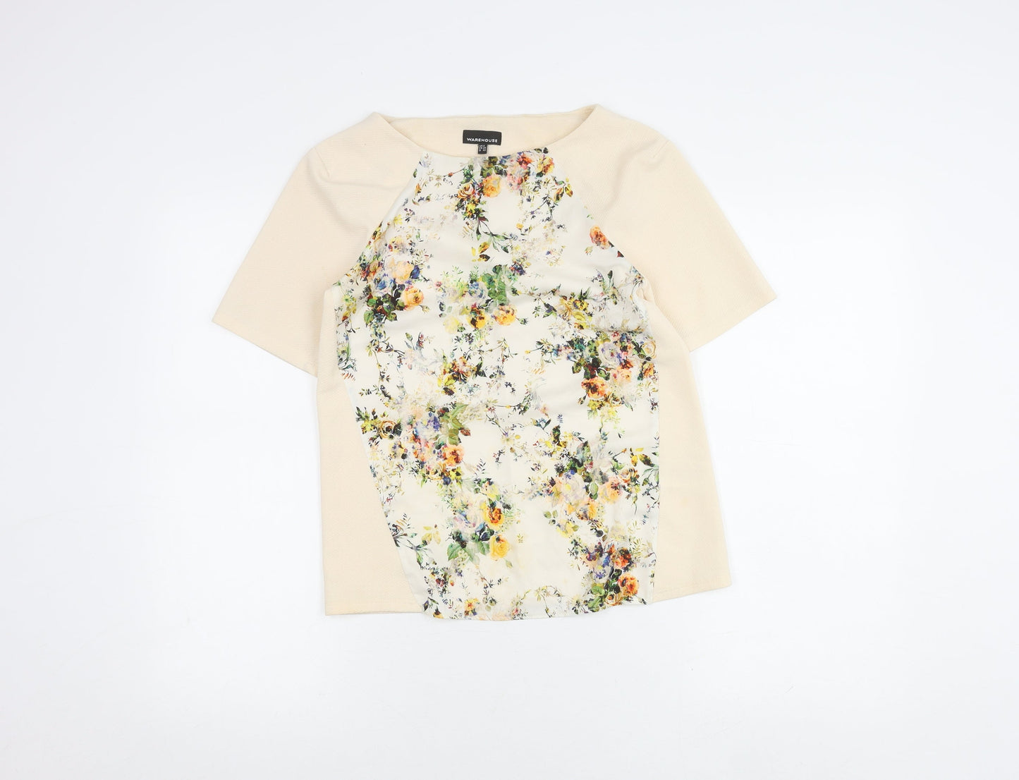 Womens UK Size 6 Warehouse Multicoloured Basic Blouse