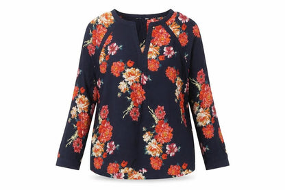 Womens UK Size 10 M&Co Multicoloured Basic Blouse
