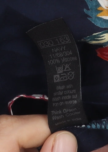 M&Co Women's Multicoloured Floral Top Size 10