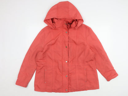 Womens UK Size 18 Marks and Spencer Red Basic Jacket