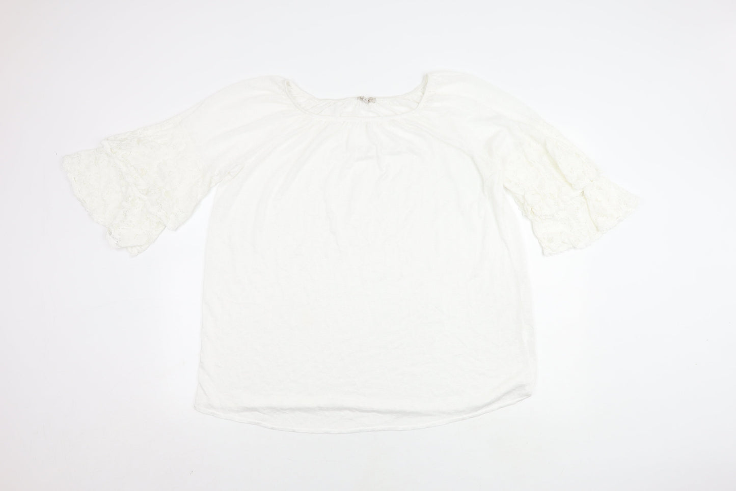 Bellambra Women's White Flared Sleeve Top XL