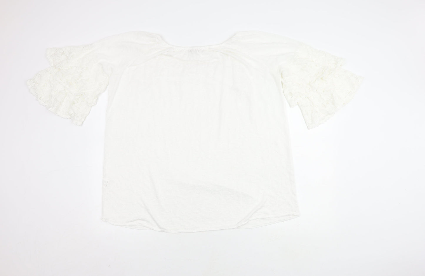 Bellambra Women's White Flared Sleeve Top XL