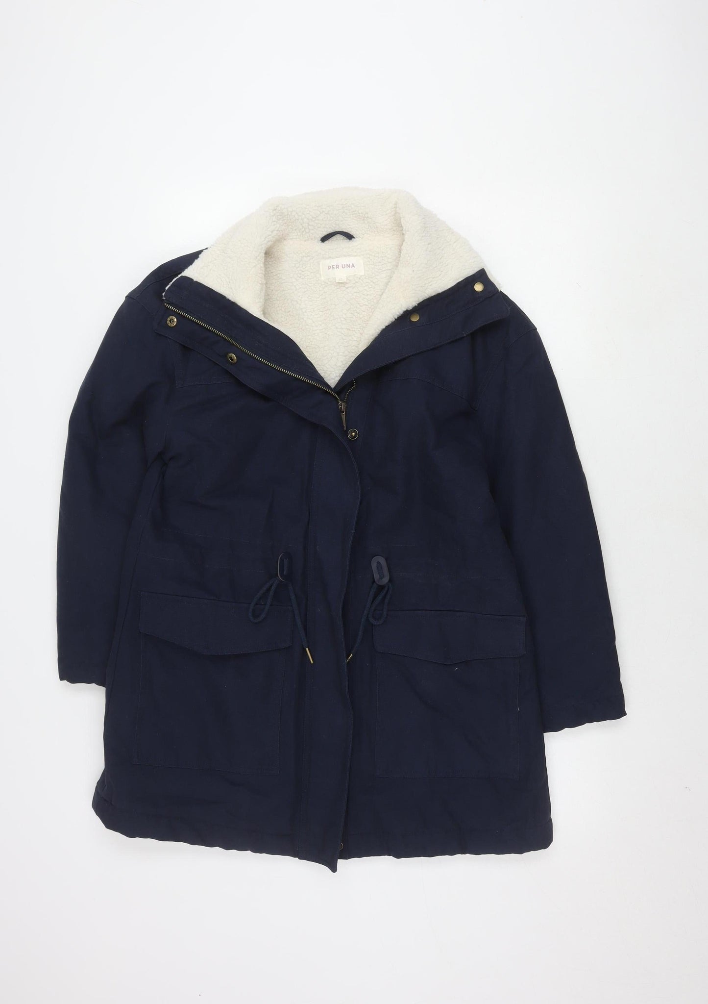 Womens UK Size 10 Marks and Spencer Blue Basic Jacket