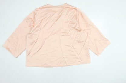 Womens UK Size 16 Marks and Spencer Pink Basic Blouse