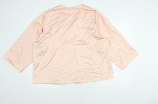 Womens UK Size 16 Marks and Spencer Pink Basic Blouse