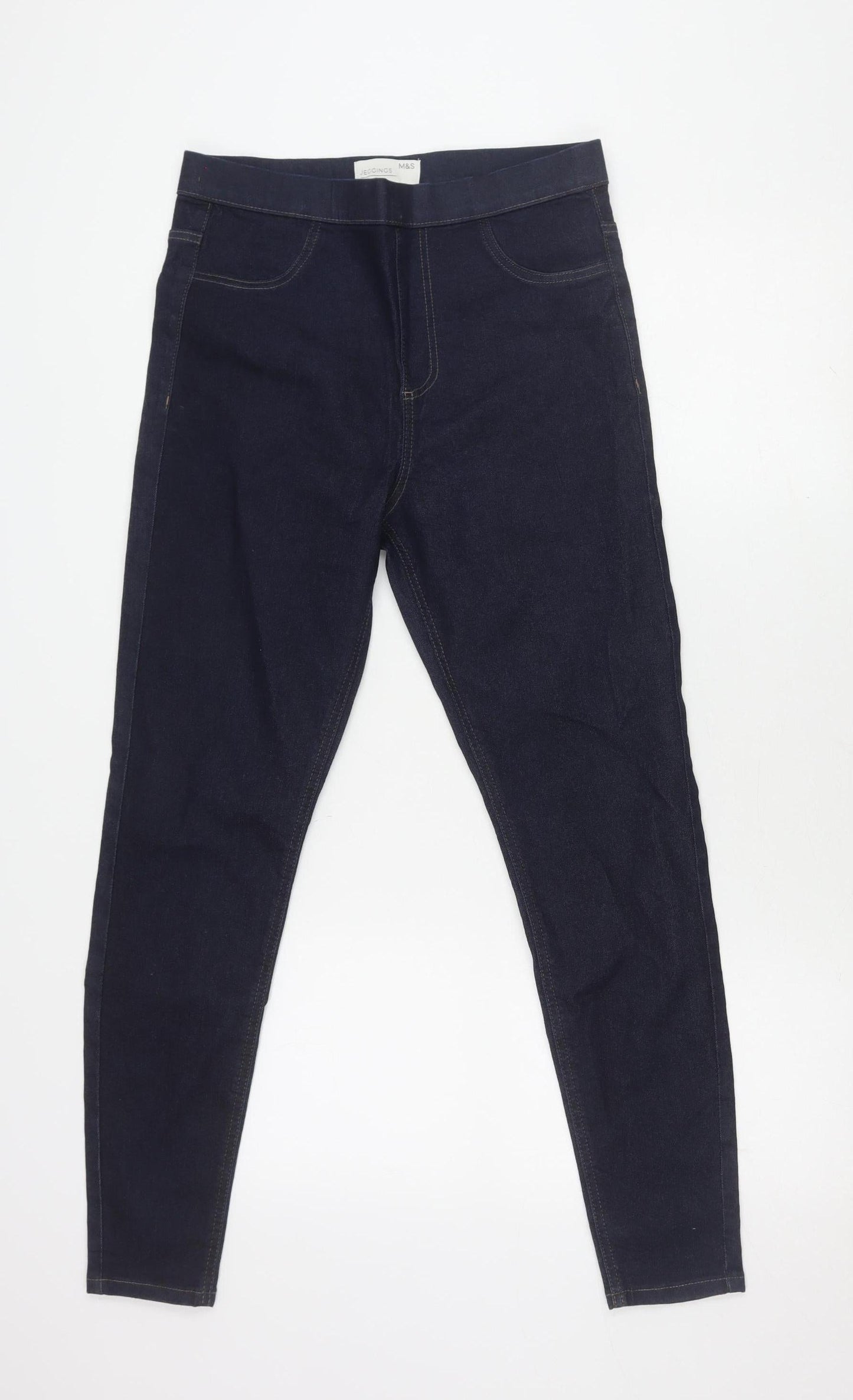 Womens UK Size 12 Marks and Spencer Regular Fit Skinny Blue Jeans