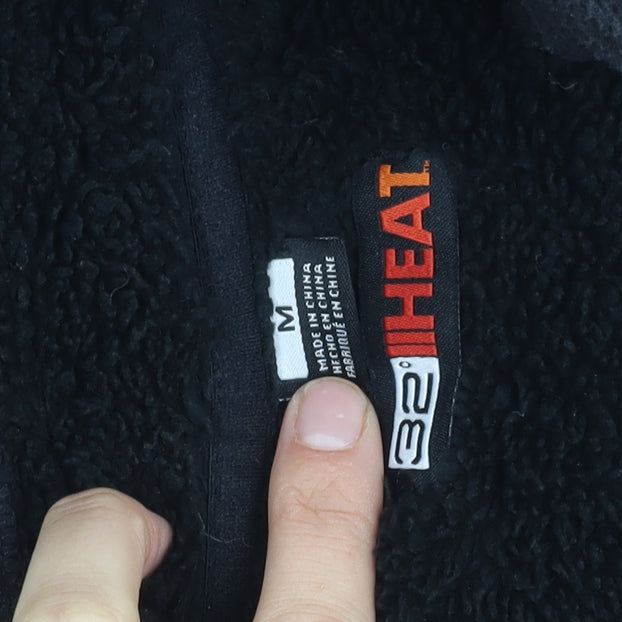 32 Degrees Heat Men's Black Fleece Jacket M, Autumn