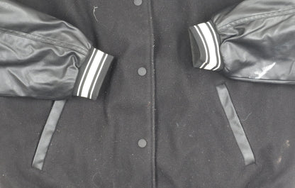 Mens UK Size M H&M Black Varsity Jacket