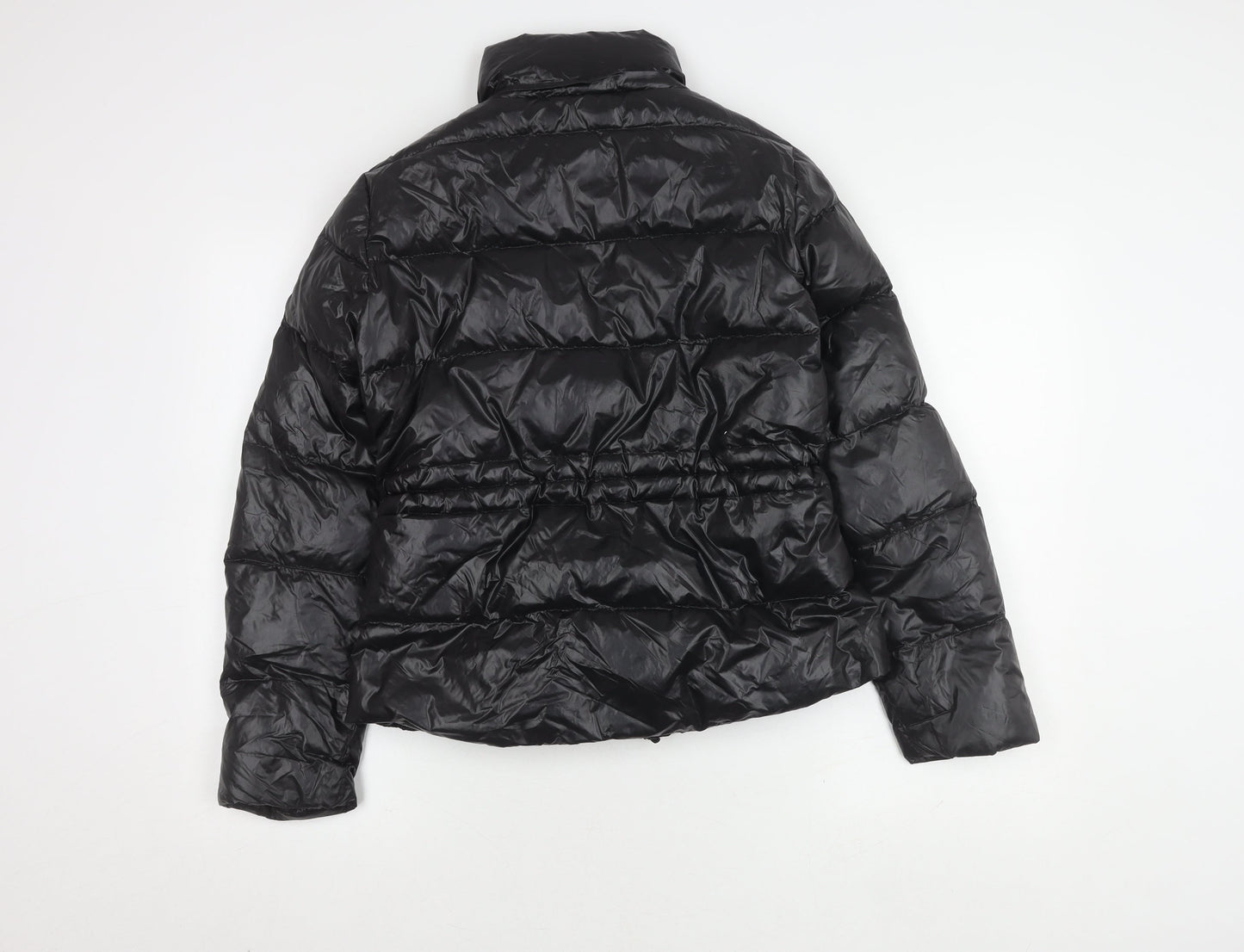 Womens UK Size S Zara Black Puffer Jacket