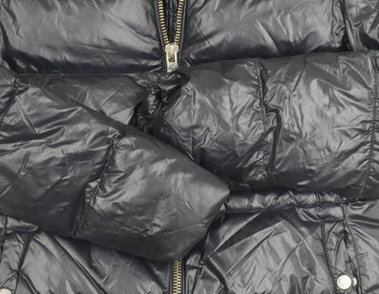 Womens UK Size S Zara Black Puffer Jacket
