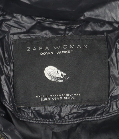 Womens UK Size S Zara Black Puffer Jacket