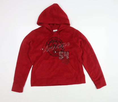 Womens UK Size 14 NEXT Red Pullover Hoodie