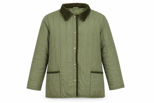 Womens UK Size 14 St Michael Green Quilted Coat