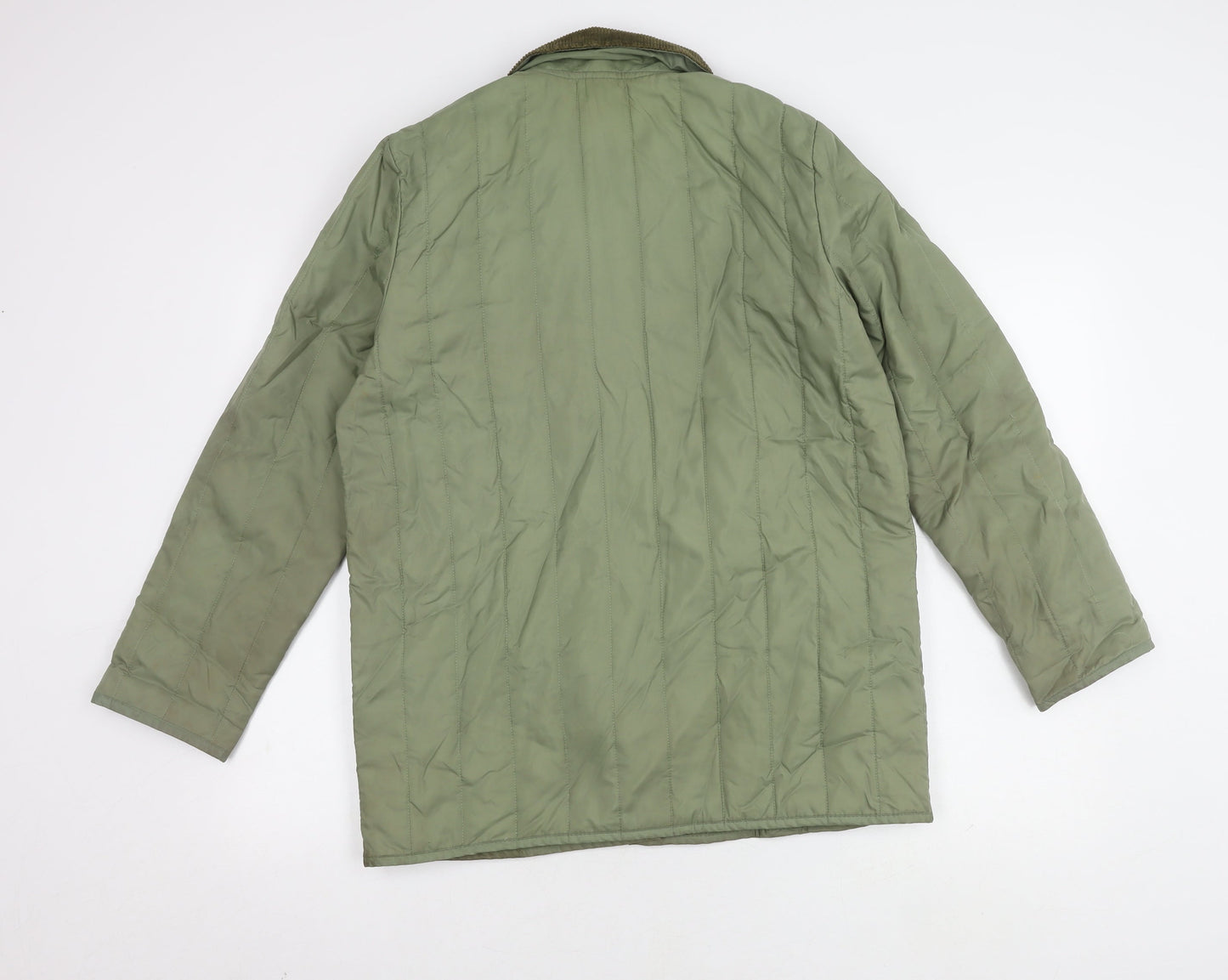 Womens UK Size 14 St Michael Green Quilted Coat
