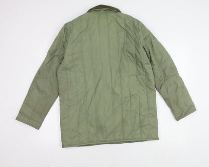 Womens UK Size 14 St Michael Green Quilted Coat