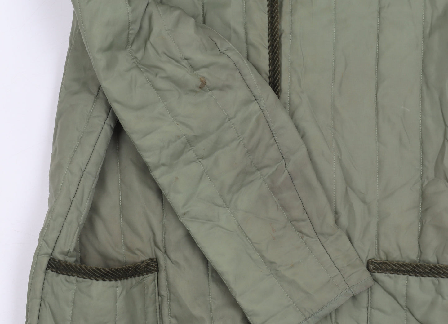 Womens UK Size 14 St Michael Green Quilted Coat